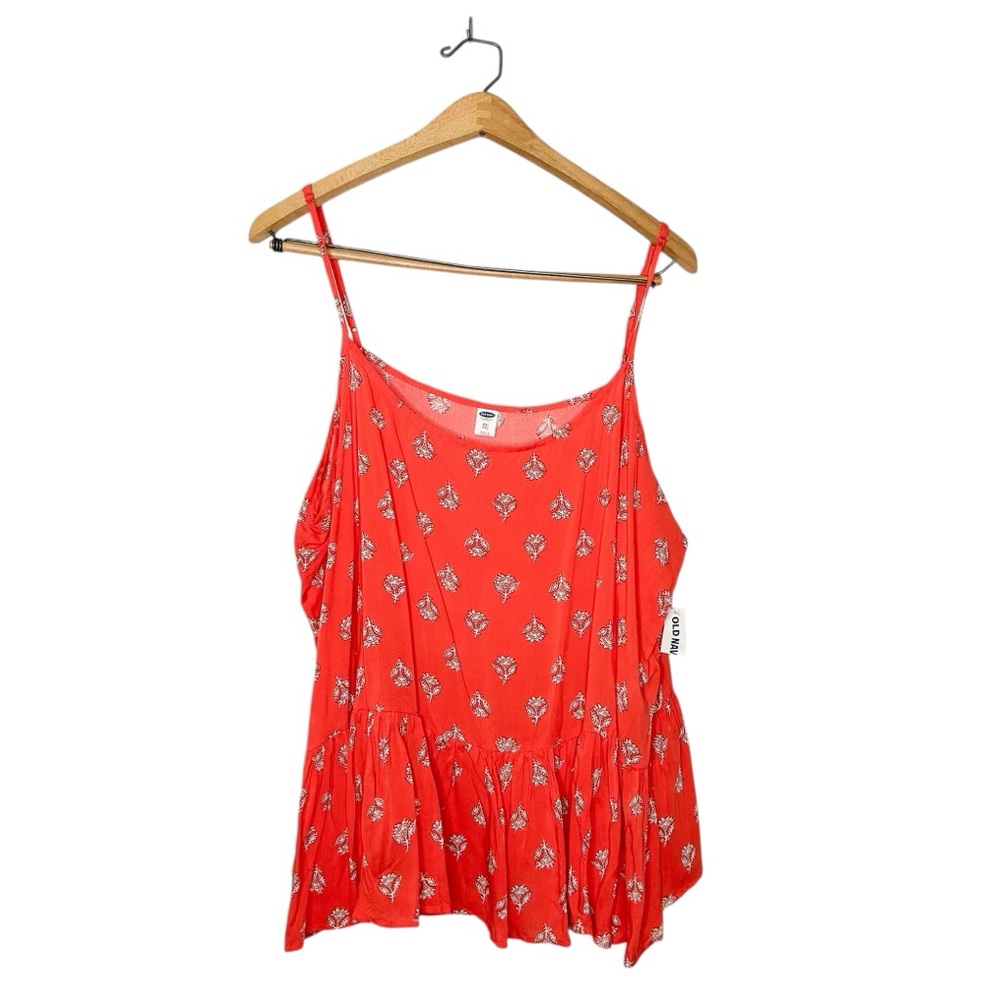 NWT Old Navy Flowy‎ Peplum Cami Tank Top XXL